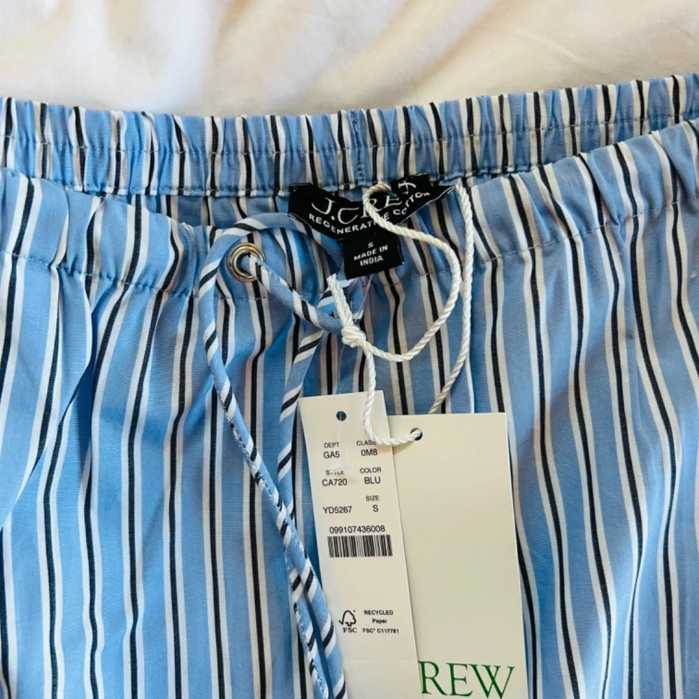 J.Crew Tie-waist Mini Skirt in Striped Cotton Poplin - Picture 5 of 7